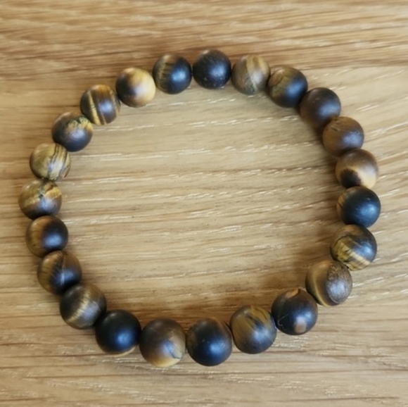 Hand Crafted Jewelry - Tigers Eye Gemstone Beads Bracelet